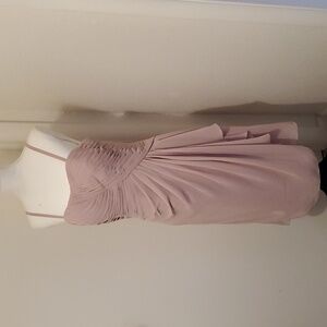 EUC DaVinci Spaghetti Strap/Strapless Smokey Blush Cocktail Dress 👗 SZ 14